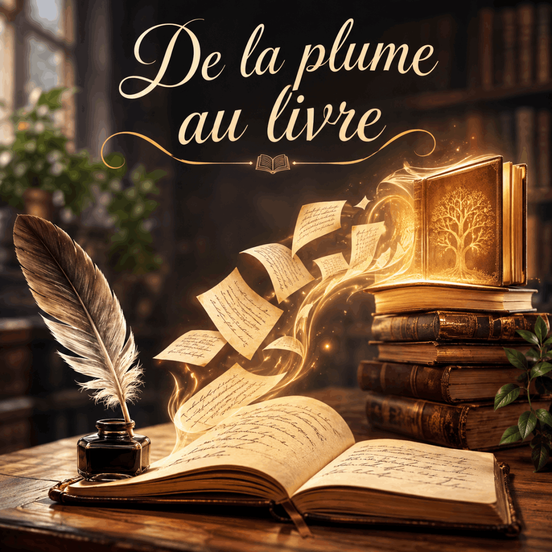 De la plume au livre : correction de manuscrit, correction de roman, mise en page de roman, création de couverture de roman, imprimer son roman au meilleur prix